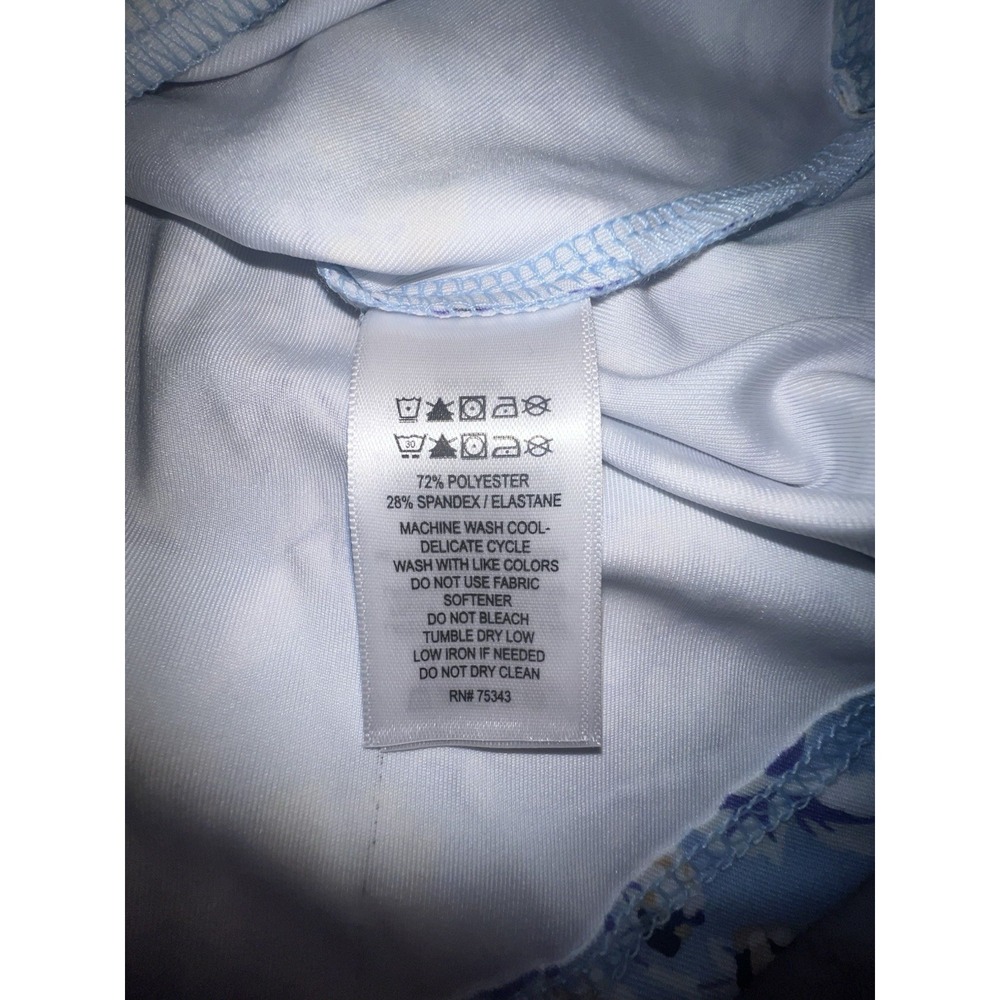 Laura Ashley Purple Full Zip Floral Design UPF 50 UV protection SZ S NWT - Picture 3 of 7